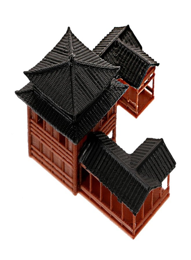 MINAOLULUS Japanese Pagoda Garden Statue Miniature Pavilion Figurine for Bonsai and Terrarium Decor Artisan Crafted Ancient Architecture Model for Courtyards and Study Rooms - Image 1